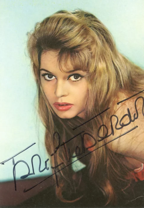 Brigitte Bardot autograph