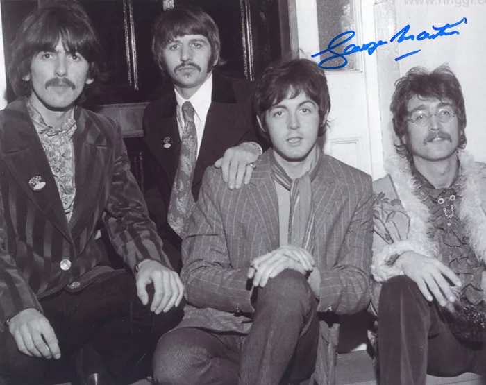 George Martin autograph