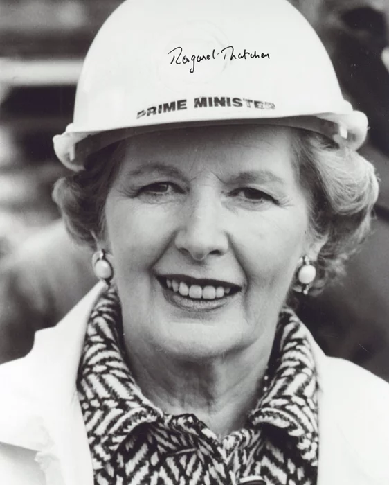 Margaret Thatcher autograph