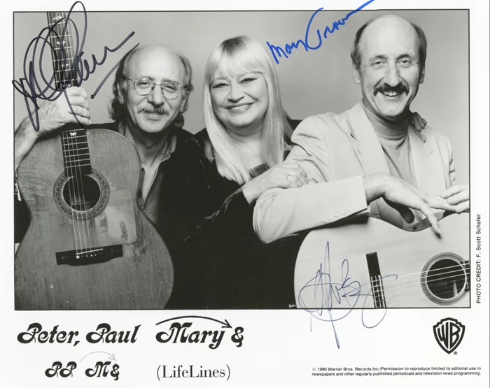 Peter, Paul and Mary autograph