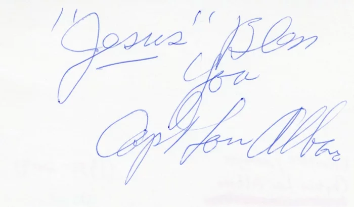 Lou Albano autograph