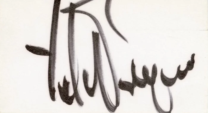 Yul Brynner autograph