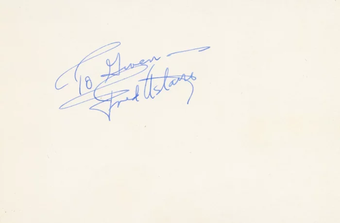 Fred Astaire autograph
