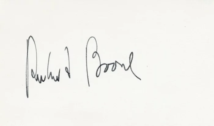 Richard Boone autograph