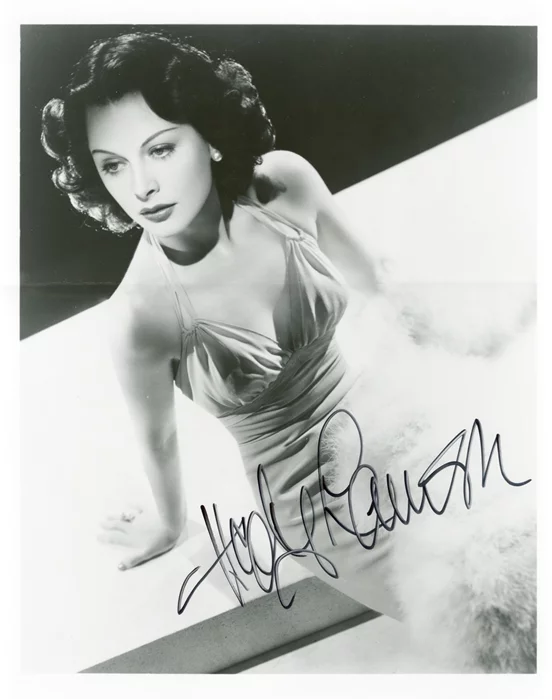 Hedy LaMarr autograph
