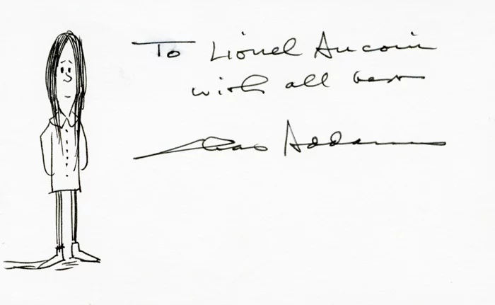 Charles Addams autograph