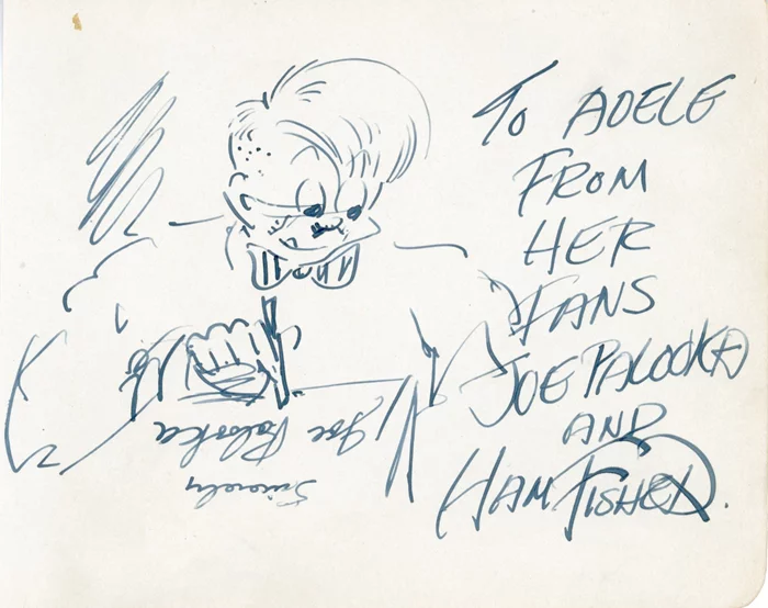 Ham Fisher autograph