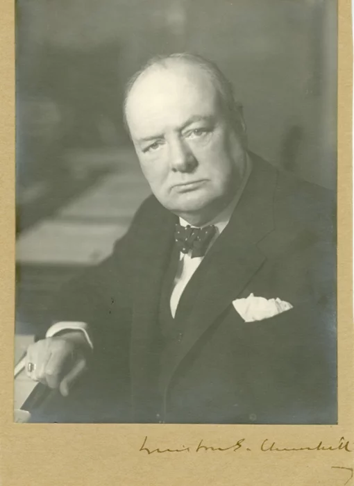 Winston Churchill autograph