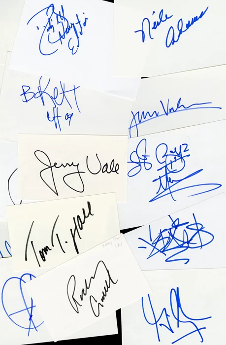 Music Signature Lot autograph