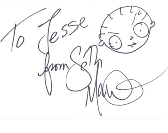Seth MacFarlane autograph