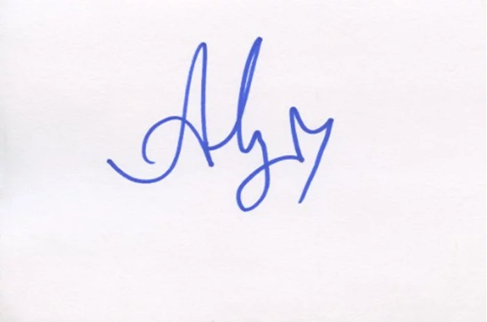 Aly Michalka autograph