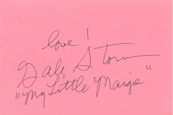 Gale Storm autograph