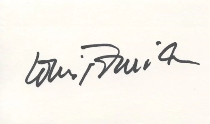 Louis Jourdan autograph