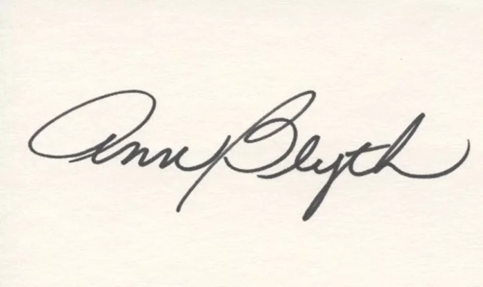 Ann Blyth autograph