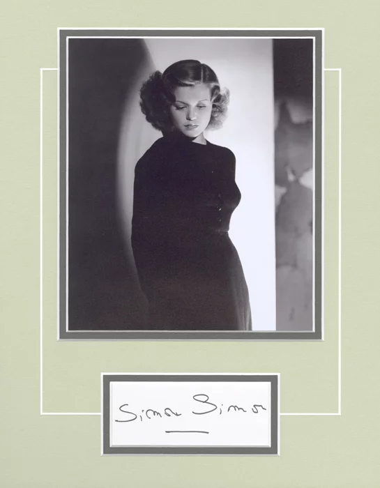 Simone Simon autograph