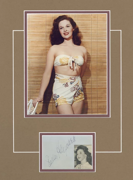 Susan Hayward autograph