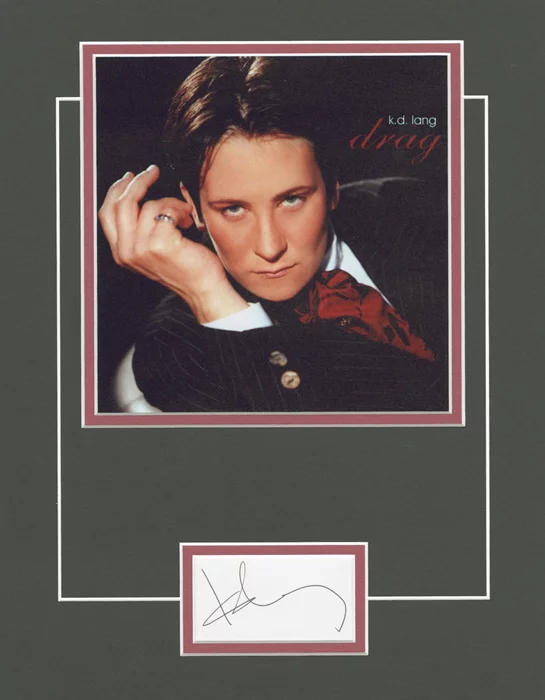 k.d. lang autograph