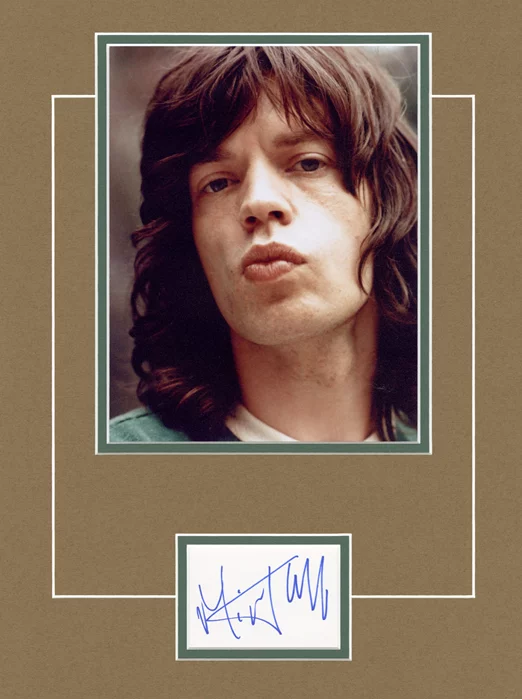 Mick Jagger autograph