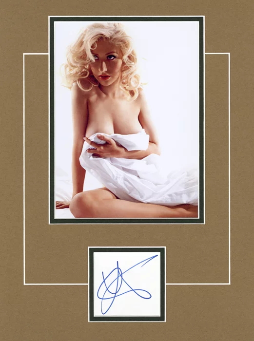 Christina Aguilera autograph