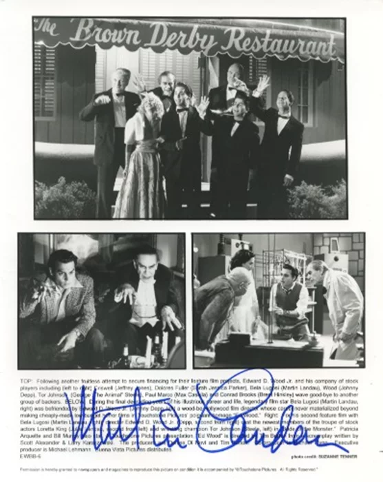 Martin Landau autograph