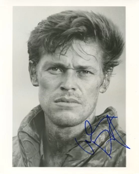 Willem DaFoe autograph