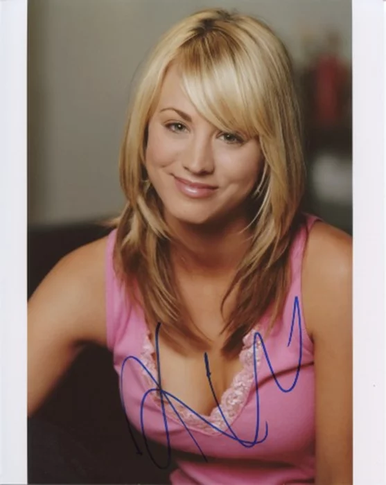 Kaley Cuoco autograph