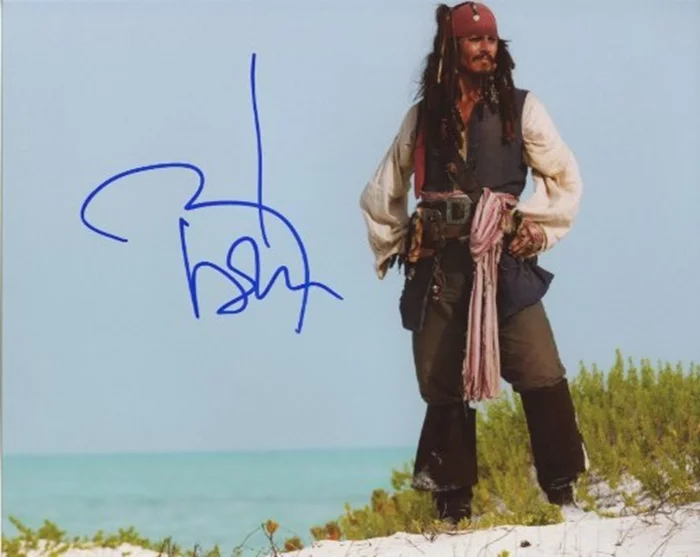 Johnny Depp autograph