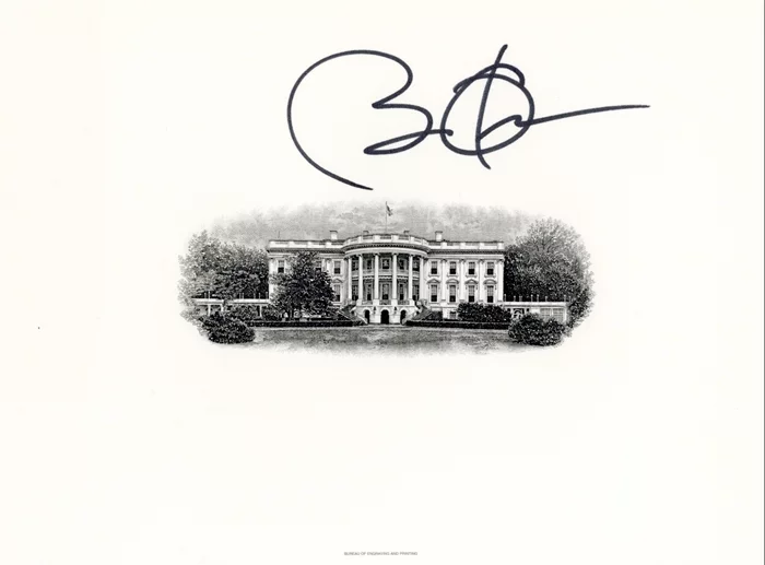 Barack Obama autograph