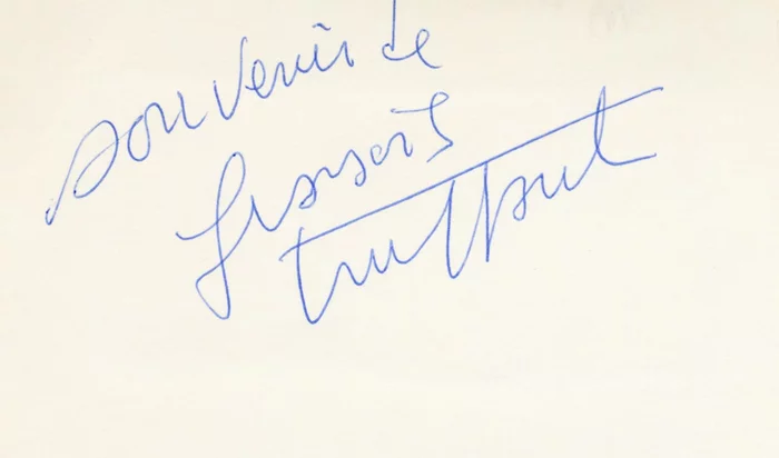 Francois Truffaut autograph