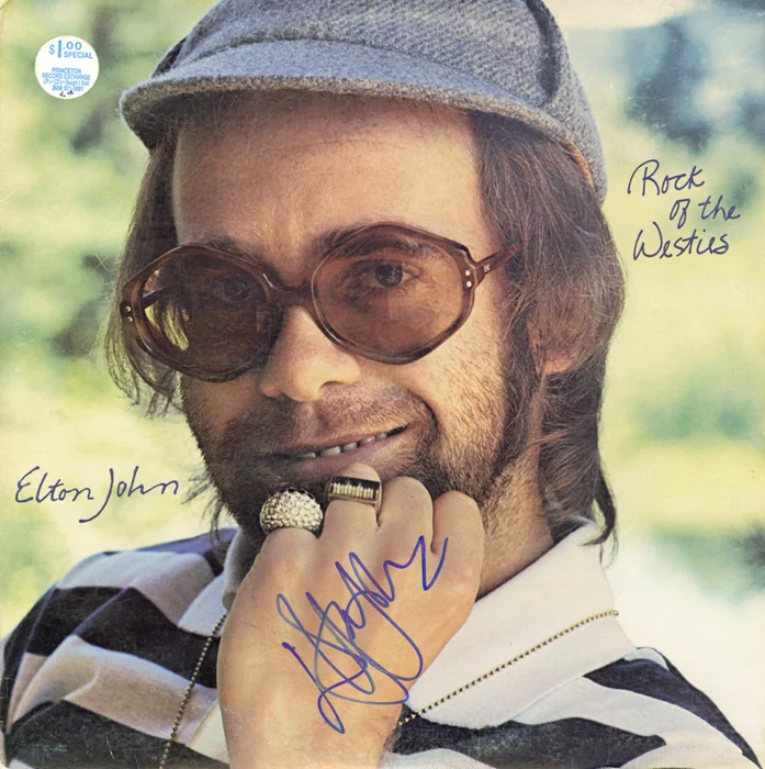 Elton John autograph