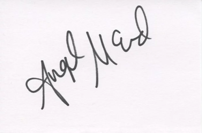 Angel McCord autograph