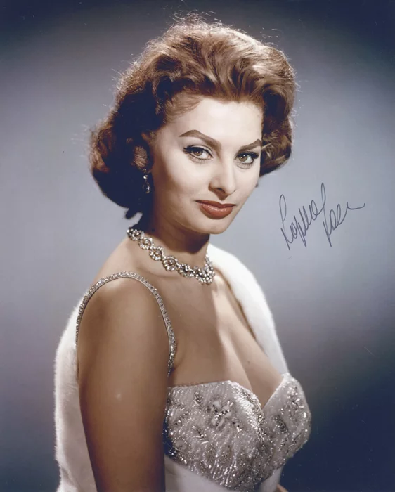 Sophia Loren autograph