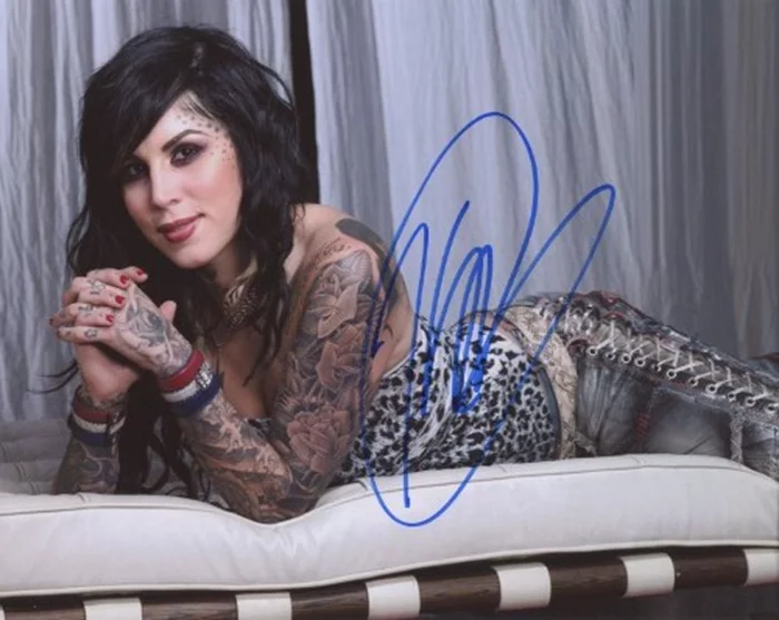 Kat von D autograph