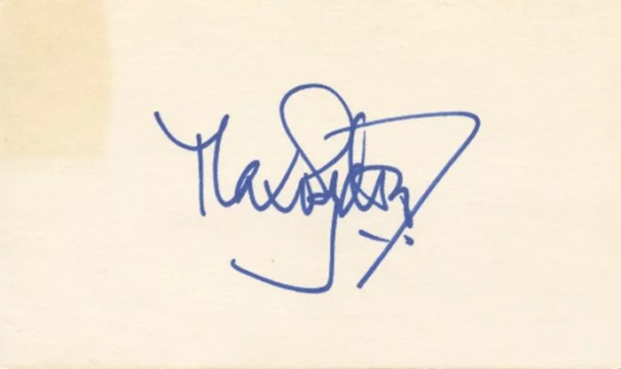 Max Von Sydow autograph
