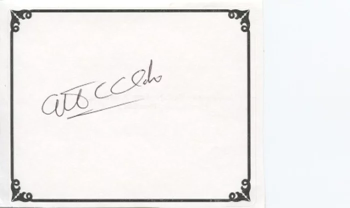 Arthur C. Clarke autograph