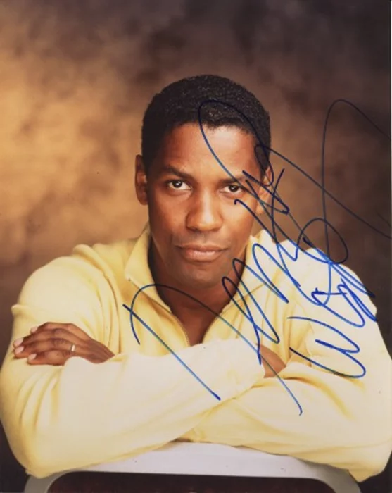 Denzel Washington autograph