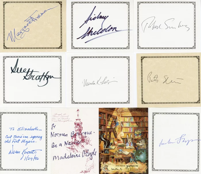 Signed Bookplate Lot autograph