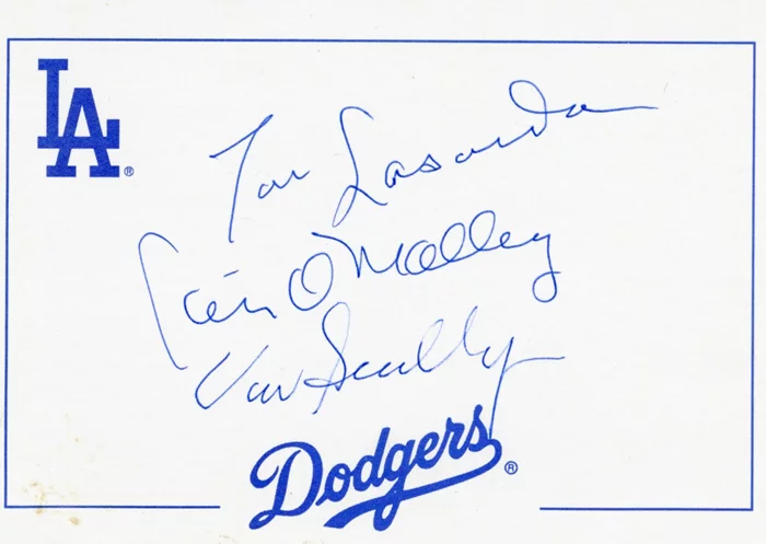 Los Angeles Dodgers autograph