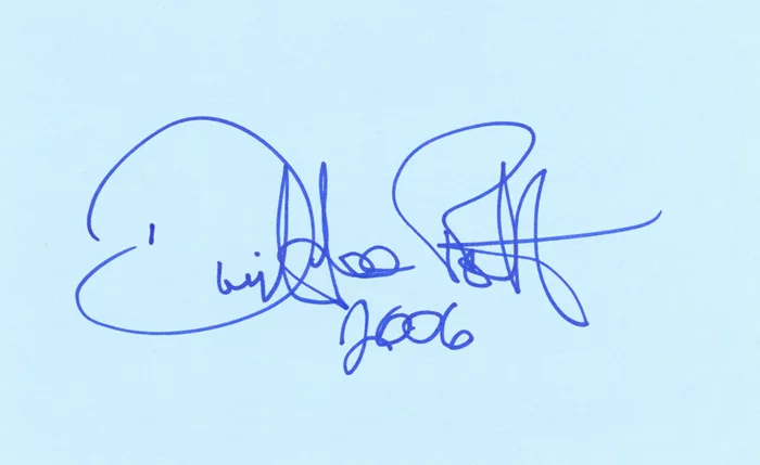 David Lee Roth autograph