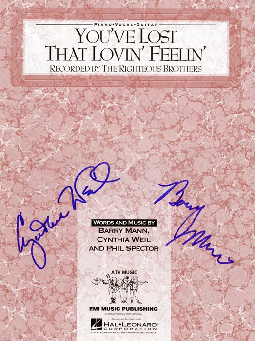 You've Lost That Lovin' Feelin' autograph