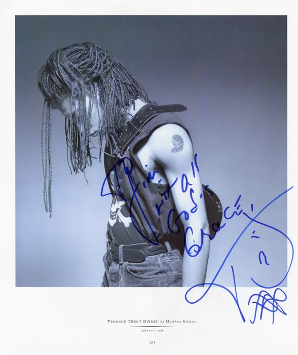 Terence Trent D'Arby autograph
