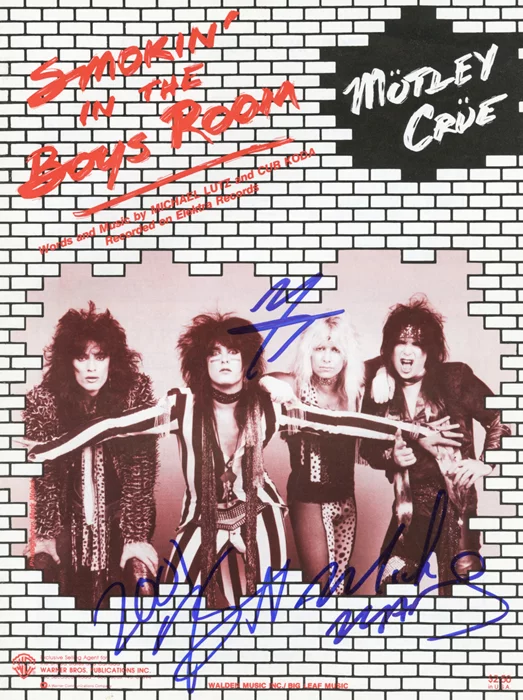Motley Crue autograph