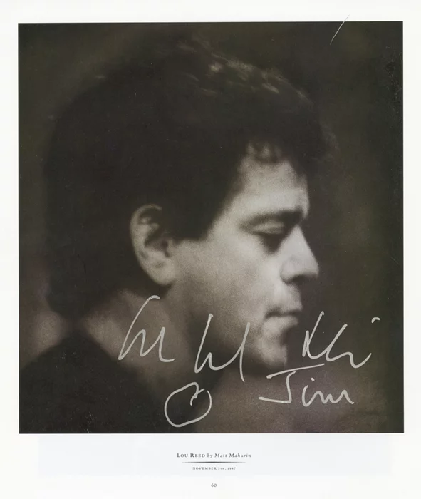 Lou Reed autograph