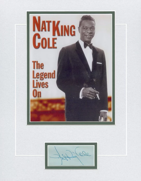 Nat King Cole autograph
