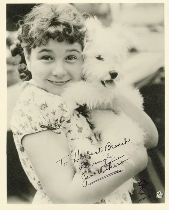 Jane Withers autograph