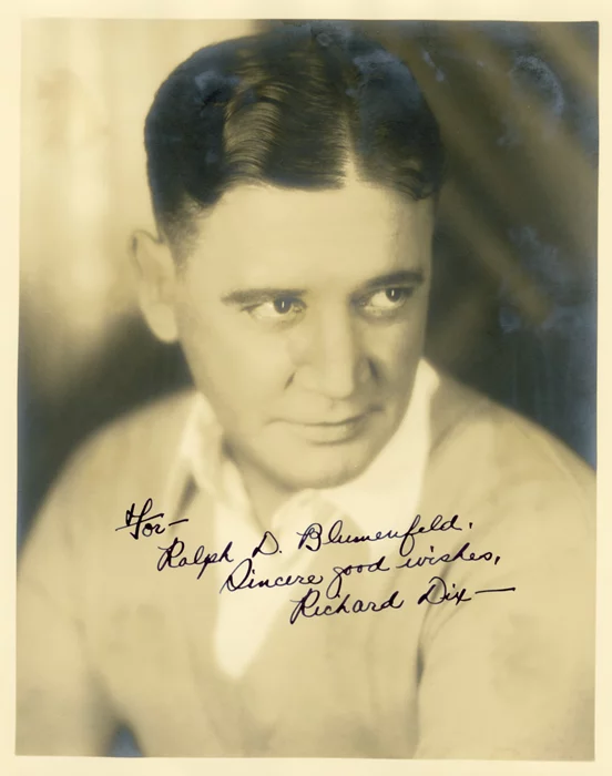 Richard Dix autograph