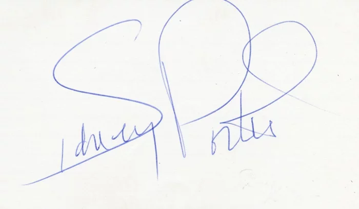 Sidney Poitier autograph