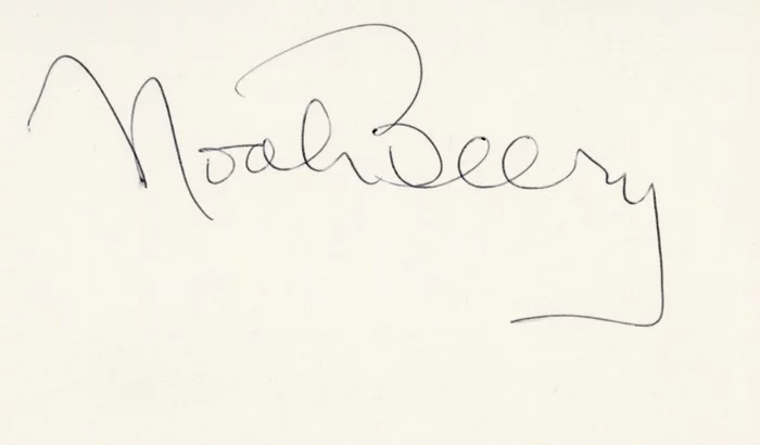 Noah Beery autograph