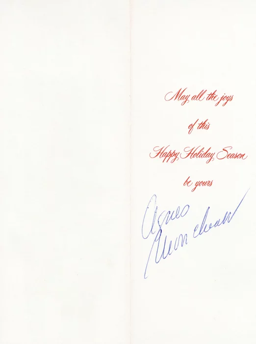 Agnes Moorehead autograph