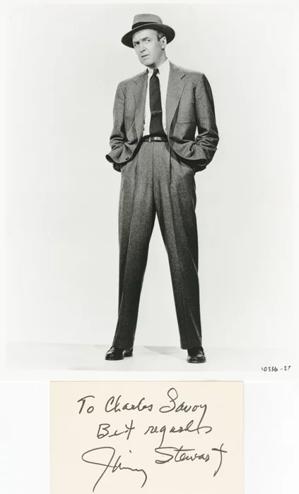 James Stewart autograph